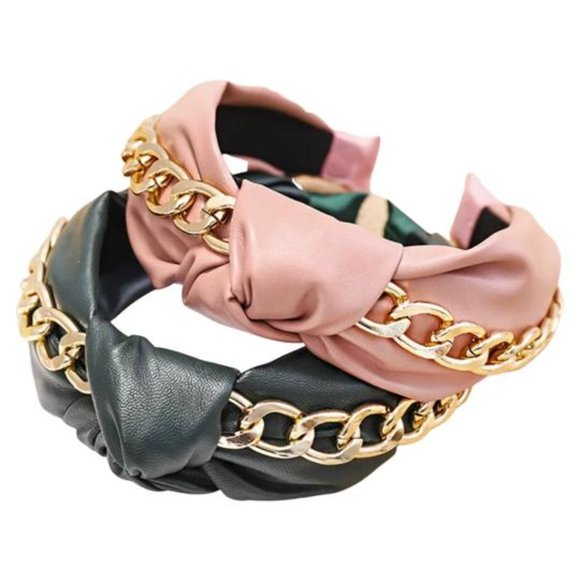 BOHEMIAN PU LEATHER KNOTTED HEADBAND GI 11 main image 5